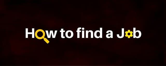 finding a job
