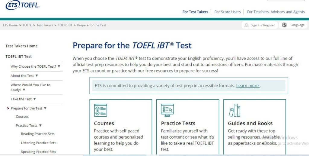 تعلم التوفل TOEFL من الصفر