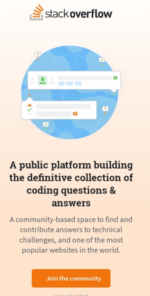 موقع Stack over Flow(مواقع برمجة):-