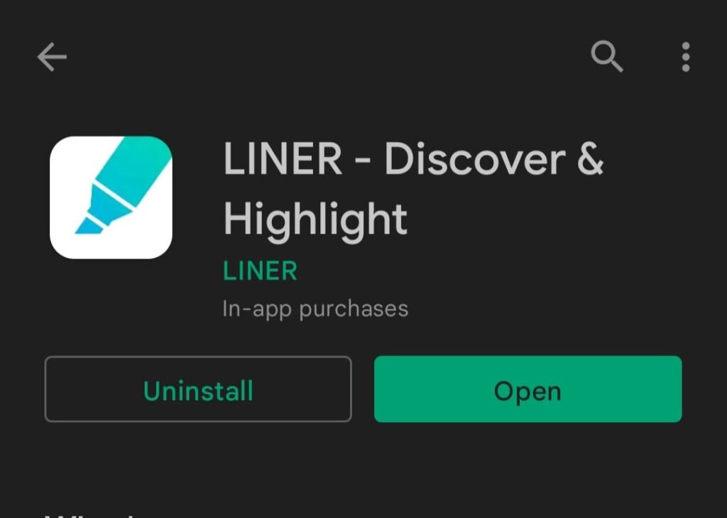 تطبيق Liner